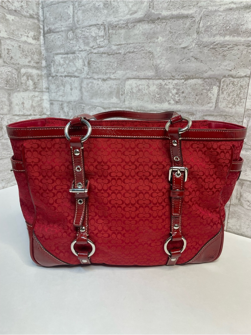 Vintage Y2K Coach Signature Gallery Tote Bag F12346 R… - Gem